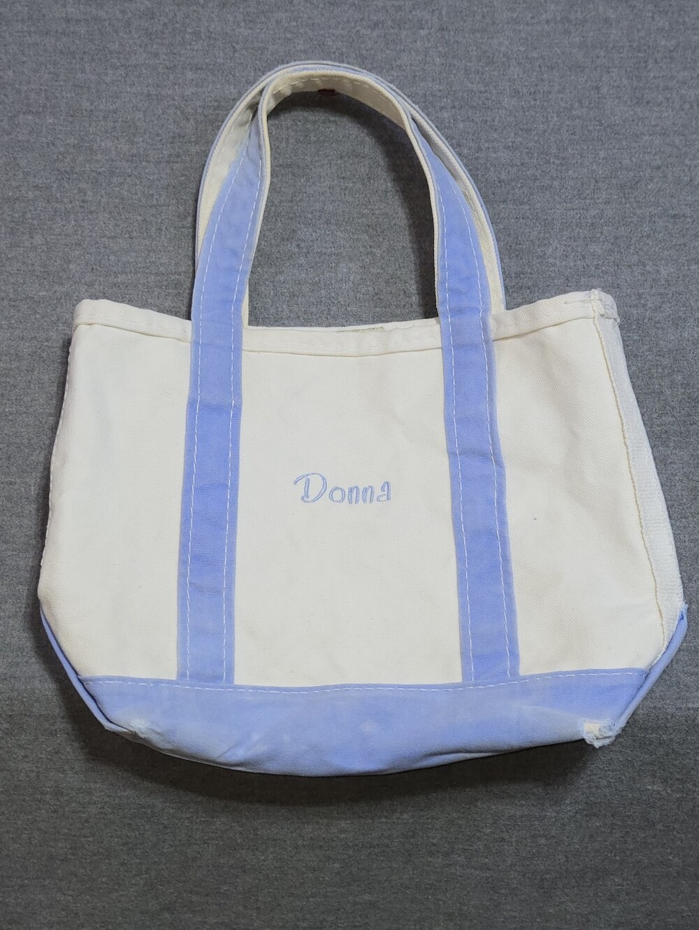 Small Periwinkle LL Bean Boat And Tote